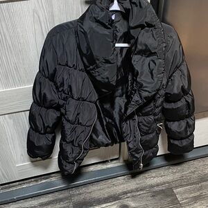 Black Women's Puffer Jacket